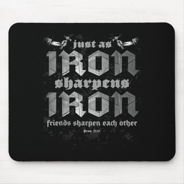 Mousepad Pai Cristão de Ferro Nitidez Bíblia de Ferro Ve (Frente)
