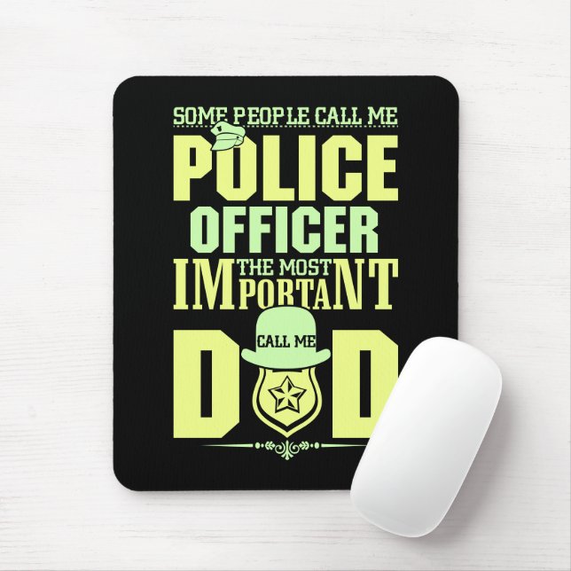 Mousepad Pai da Polícia | POLÍCIA | DIA DE OS PAIS (Com mouse)