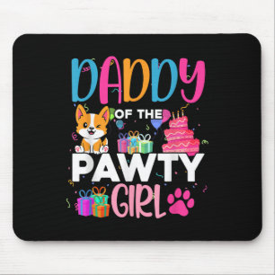 Mousepad Pai Das Mães De Aniversário Da Família De Cachorro