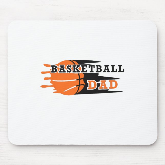 Mousepad Pai de basquetebol Vintage Proud Basketbal (Frente)