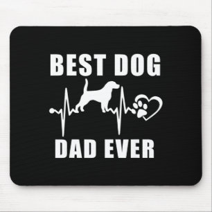 Mousepad Pai de cachorro sempre beagle cachorro batimento c