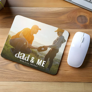 Mousepad Pai de Caligrafia Simples com Fotografia de Baseba