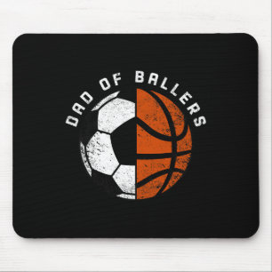Mousepad Pai De Canetas Diversão De Pai De Bysketbyll De Fu