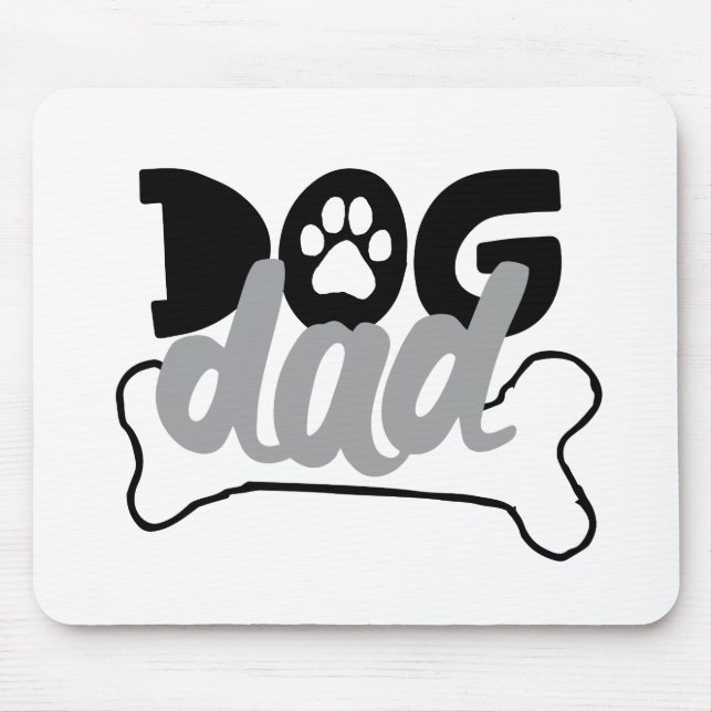 Mousepad Pai De Cão Menciona Cachorros Sendo Capa Da Famíli (Frente)