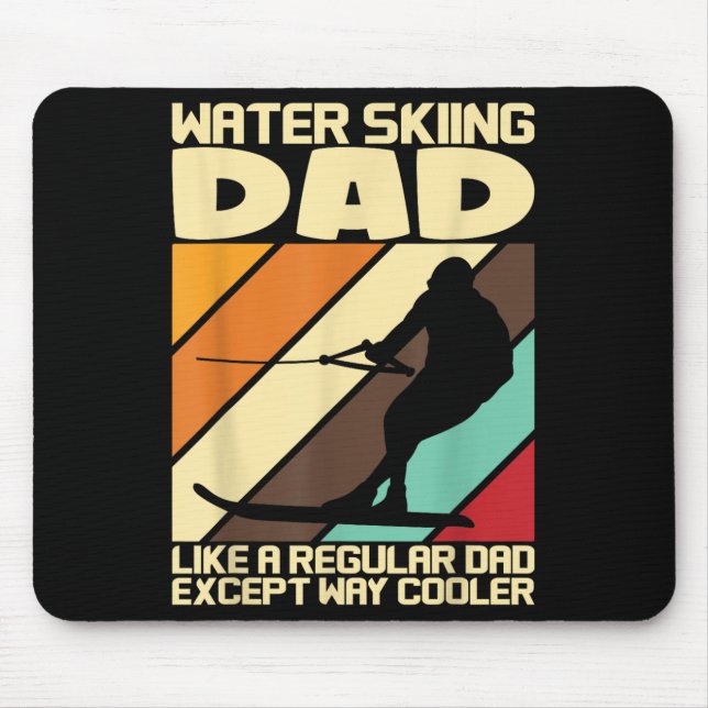 Mousepad Pai de Esqui de Água Ventiladores de Esqui (Frente)