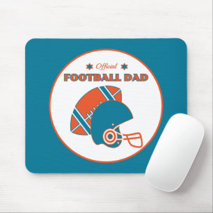 Mousepad Pai de futebol amantes da colheita de laranja azul
