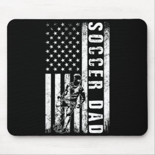 Mousepad Pai de Futebol Bandeira dos EUA Equipe de Futebol