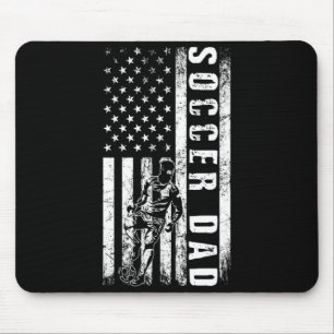 Mousepad Pai de Futebol Bandeira EUA Equipe de Futebol Fã P