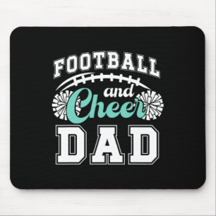 Mousepad Pai de Futebol e Cheerleader de Futebol e Cheer
