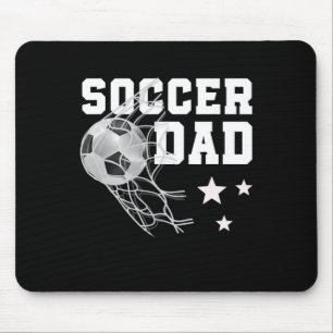 Mousepad Pai de Futebol Engraçado Papai Amante do Esporte F