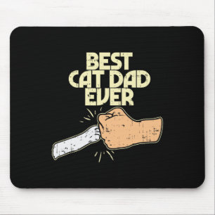 Mousepad Pai De Gato De Gatinho Engraçado Pet Ouro Pai Home