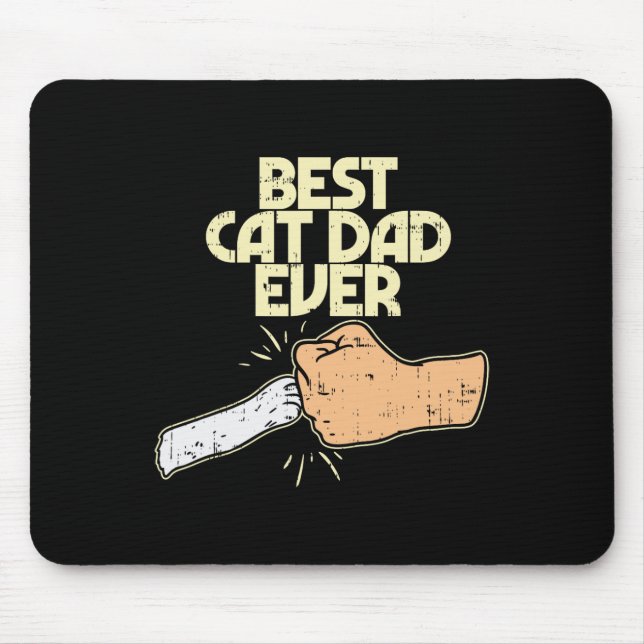 Mousepad Pai De Gato De Gatinho Engraçado Pet Ouro Pai Home (Frente)