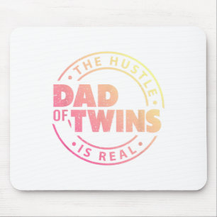 Mousepad Pai De Gêmeos Engraçado Novo papai De Ser Cansado 