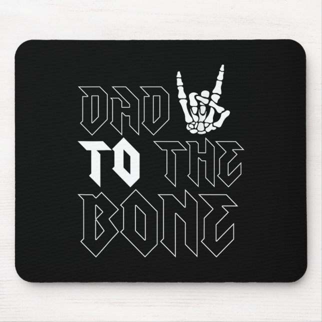 Mousepad Pai De Halloween Para Os Pais De Esqueleto Engraça (Frente)
