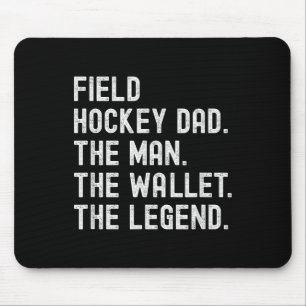 Mousepad Pai de Hóquei em Campo O Homem A Carteira A Lenda