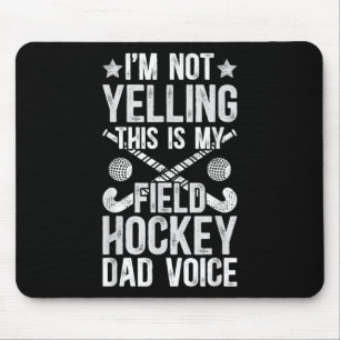 Mousepad Pai de jogador de hóquei em campo Voz