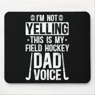 Mousepad Pai de jogador de hóquei em campo Voz de pai