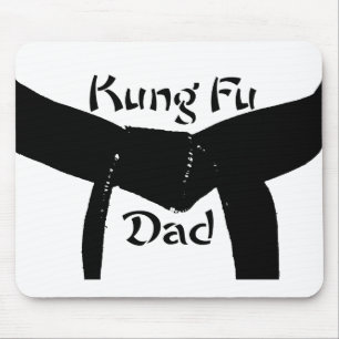 Mousepad Pai de Kung Fu do cinturão negro das artes
