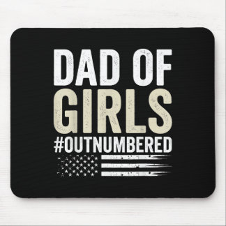 Mousepad Pai de Meninas em Minoria Dia dos Pais Engraçado
