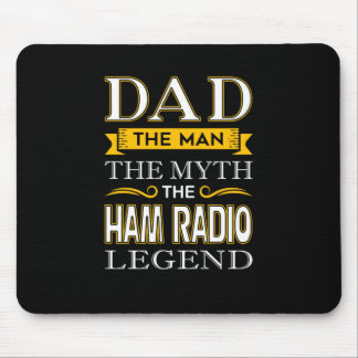 Mousepad Pai de rádio Mens Ham Shirts presentes para Pais -