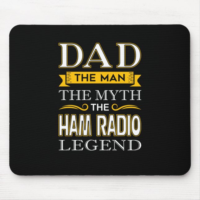 Mousepad Pai de rádio Mens Ham Shirts presentes para Pais - (Frente)
