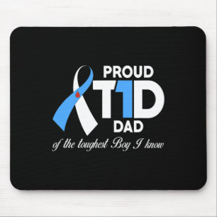 Mousepad Pai De Sensibilização Para A Diabetes Do Filho, Or