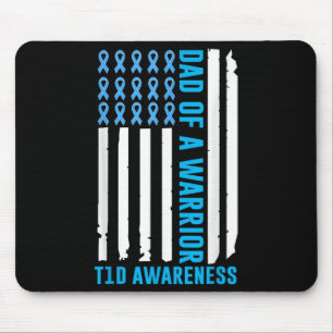 Mousepad Pai De Sensibilização Para O T1d Do Guerreiro