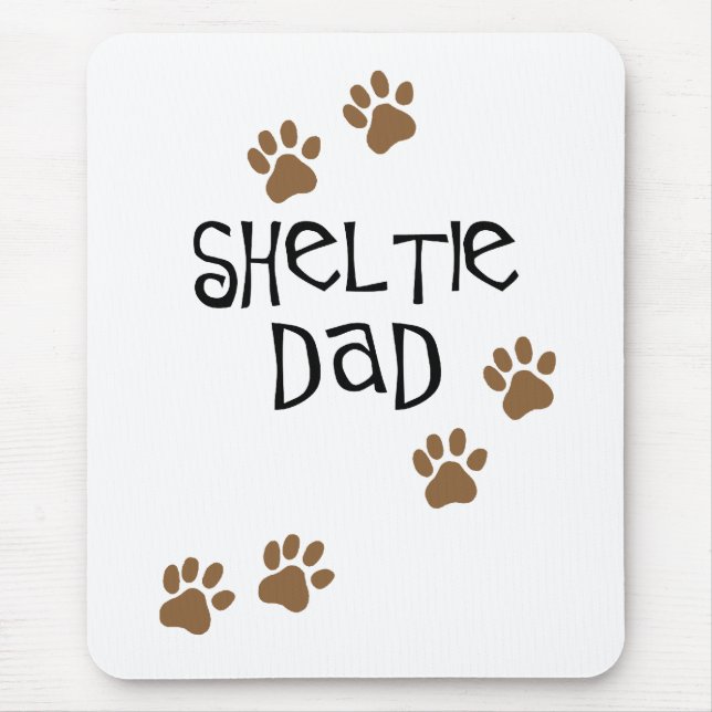 Mousepad Pai de Sheltie (Frente)
