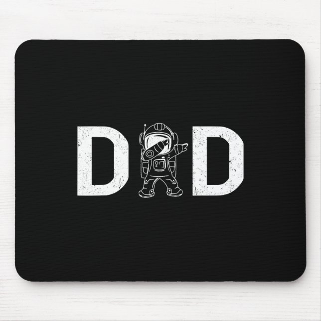 Mousepad Pai do Astronauta Dabbing Fat do Planeta Espacial  (Frente)