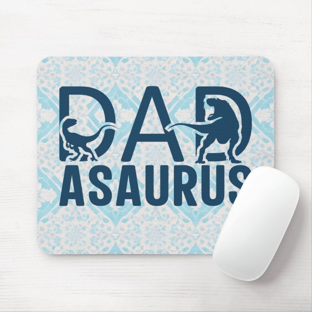 Mousepad Pai do Dinossauro Asaurus Dino Lover T Pai Rex Din (Com mouse)
