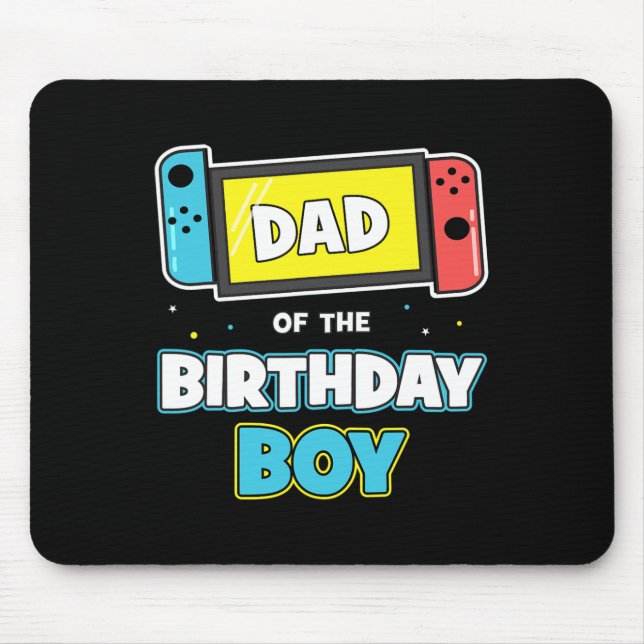 Mousepad Pai Do Jogo De Aniversário Engraçado (Frente)