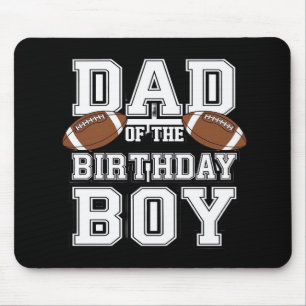 Mousepad Pai do Menino de Aniversário Fã de Futebol Família