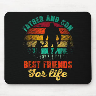 Mousepad Pai do Pé Grande e filho amigo para a vida do pai