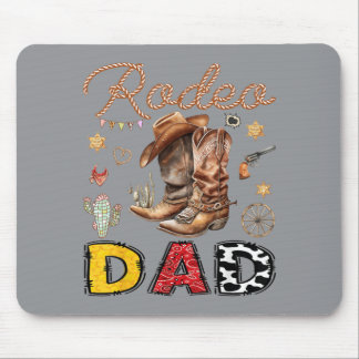 Mousepad Pai do Rodeio Caubói Ocidental Festa de Aniversári