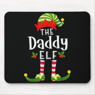 Mousepad Pai duende de Natal Combinando Pijama Festa de Nat