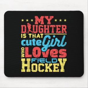 Mousepad Pai e mãe de hóquei no campo