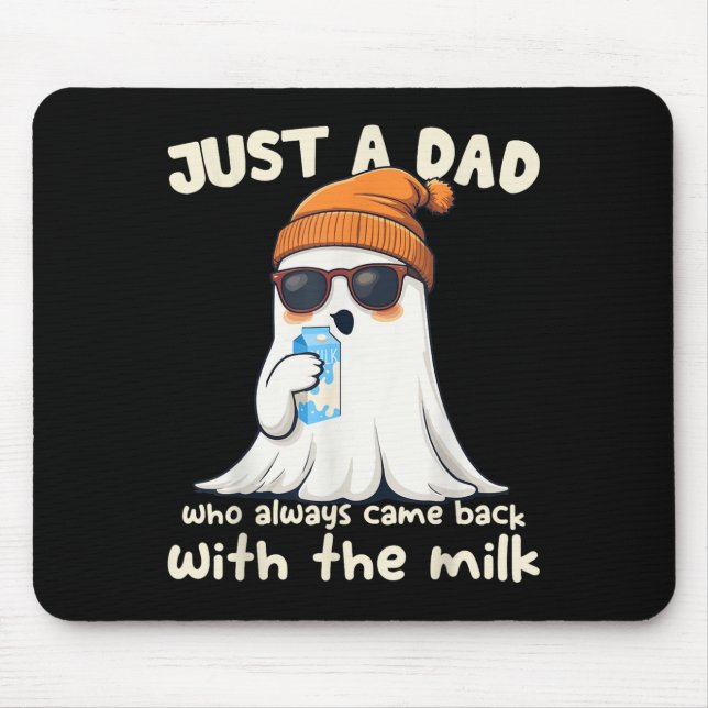 Mousepad Pai Engraçado Boo Halloween Figurino (Frente)