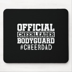 Mousepad Pai Engraçado Cheerleader Oficial do Papa Bodyguar