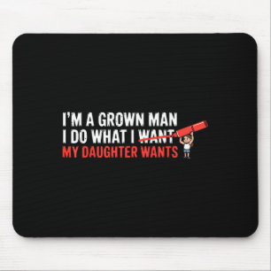 Mousepad Pai Engraçado Pai Filha Humor Homem Paternidade Fa