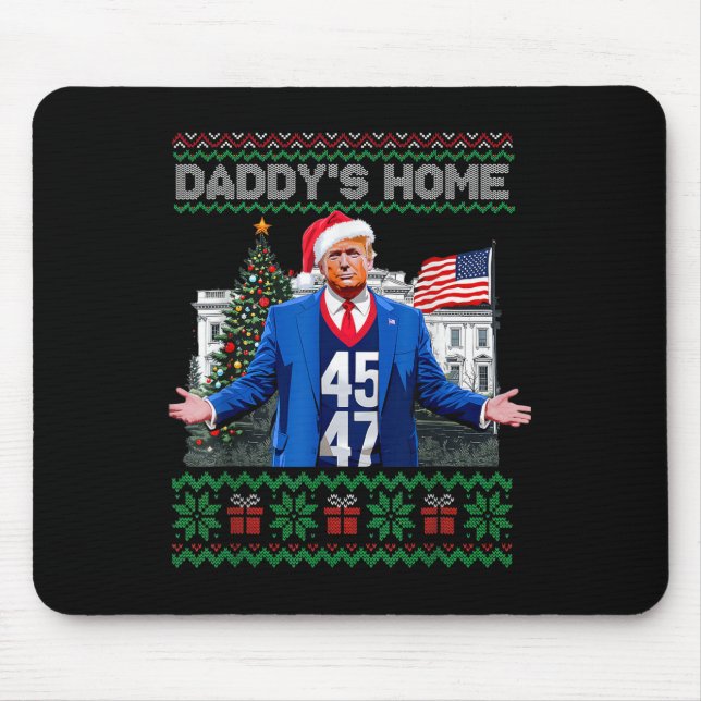 Mousepad Pai Engraçado Trump Horado de Natal Xm (Frente)
