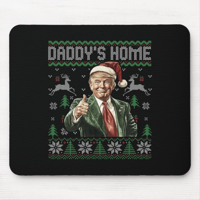 Mousepad Pai Engraçado Trump Horado de Natal Xm (Frente)