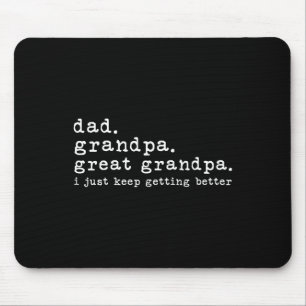 Mousepad Pai Excelente Avô Avô Excelente Engraçado Dia de o