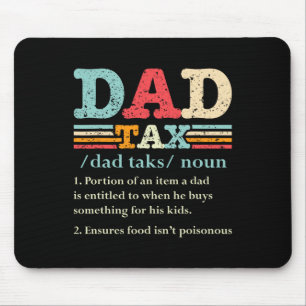 Mousepad Pai Fundido com Imposto Definição de Imposto Dia d