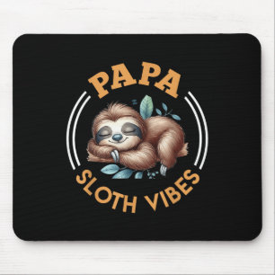 Mousepad Pai Futuro Papa Sloth Vibes Engraçado Em Breve