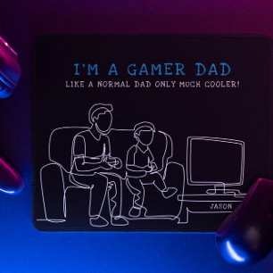 Mousepad Pai Gamer   Dia dos Pais Monograma