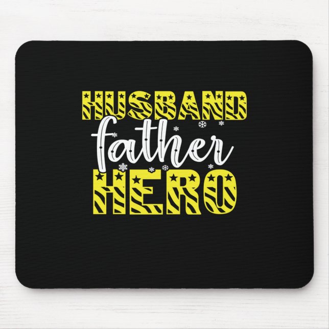 Mousepad Pai Gift Marido Padre Hero (Frente)