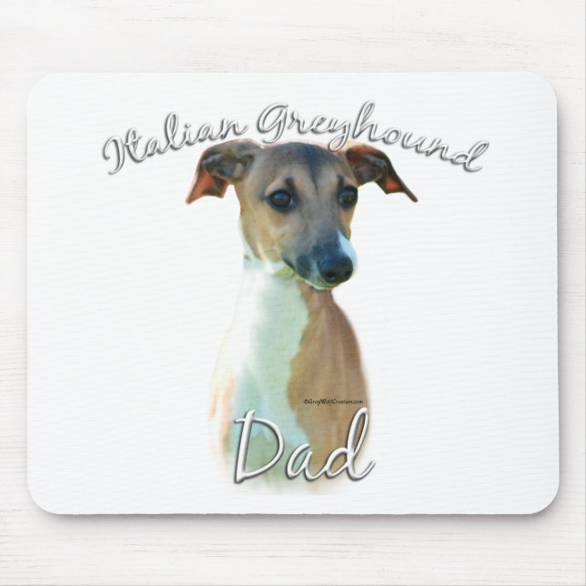 Mousepad Pai Greyhound italiano 2 (Frente)