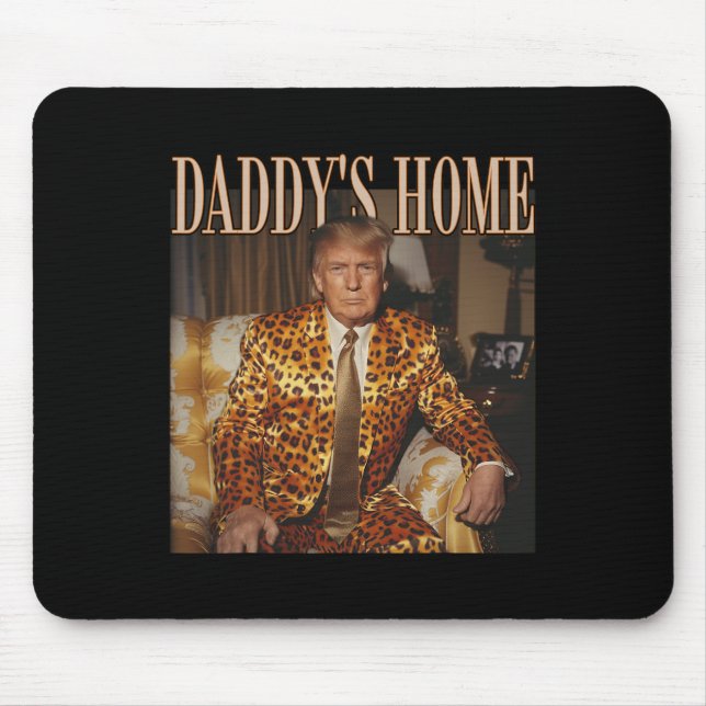 Mousepad Pai Home Trump Trump 2024 Leopard Funny (Frente)