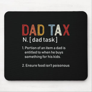 Mousepad Pai Imposto Sarcástico Dias de os pais Incríveis D