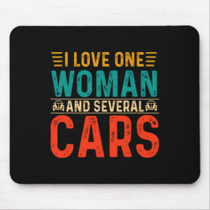 Mousepad Pai Mecânico Eu Amo Uma Mulher E Vários Carros M